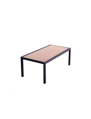 Table Porto 8-12P Aluminium Effet bois